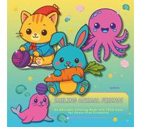 Smiling Animal Friends: An Adorable Coloring Book with Thick Lines for Stress-Free Creativity | Stress-Relieving Fun | Coloring book for kids and adults