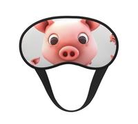 Smiling Animal Sleep Mask for Side Sleeper, Light Blocking Night Masks for Sleeping Eye Mask for Women Men Eye Cover Soft Comfortable Eye Shade for Travel, Nap