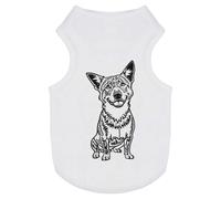 'Smiling Australian Cattle Dog' Pet Dog/Cat T-Shirt (PT00119239)