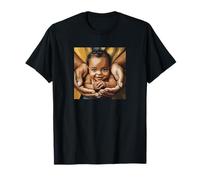 Smiling Baby Cradled in Loving Hands Parenthood T-Shirt