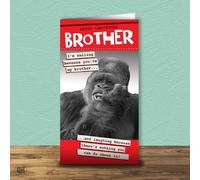 Smiling Because You're My Brother - Christmas Card For Brother