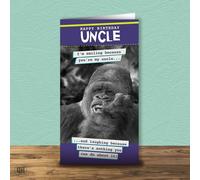 Smiling Because You're My Uncle Birthday Card