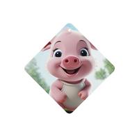 Smiling Car Air Fresheners Cards 4 Pcs Long Lasting Car Fresheners Gifts for Men Women Auto Aromatherapy Tablets Hanging Scented Card Rearview Mirror Pendant