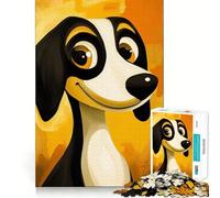 Smiling Cartoon Dog Jigsaw Puzzles 1000 Pieces for Teenagers Memory Upgrade Relaxing Fun Sharp Cut Art Collection Piece 38x52cm