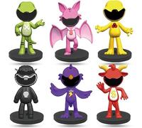 Smiling Cartoon Figures, 6pcs Smiling Figures, Horror Action Figure Nightmare Collection Figures Set Kids Birthday Baby Shower Party Decoration for Boys Cupcake Birthday Party Decoration