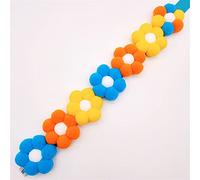 Smiling Cheese Fashion Soft Pet Dog Cats Flower Necklace Decoration Collar for Dogs Cats Puppy Kitty Decoration (Yellow Orange Blue X)
