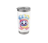 Smiling Chef Portrait Cute Cook Culinary Character Graphic Stainless Steel Insulated Tumbler