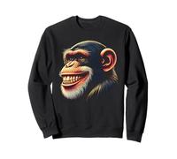 Smiling Chimpanzee Chimp Monkey Face Sweatshirt