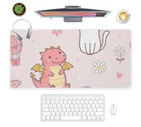 Smiling Clouds Desk Mat Long Mouse Mats for Desk Non-Slip Extended Mouse Pads 80 X 40 cm Mousemat Accessories for Boys Girls Office Gifts Mousepad Office Home Computer Laptop