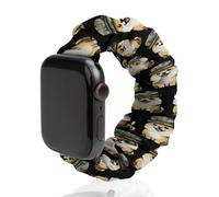 Smiling Corgi Dog in Military Hat Funny Stretch Bands Compatible with IWatch Replacement Smart Watch Strap