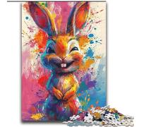 Smiling Cute Bunny Puzzles for Adults 2000 Pieces, Help The Brain Exercise Addictive Toys to Cultivate Patience Perfect Decoration (70x100cm)