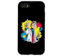 Smiling Doctor Peace Sign Retro Pop Graphic Double Medical Case for iPhone SE (2020) / 7/8