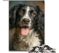Smiling Dog 1000 Piece Jigsaw Puzzle for Adults Teens, Educational Games Home Decoration Deal As Gifts for The Whole Family (26x38cm)