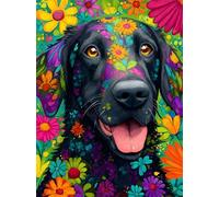 Smiling Dog 30 Piece Jigsaw Puzzles for Adults, Colourful, Challenging & Brainteasing Adult puzzles 30 Pieces Daisy, Fun jigsaws for The Whole Family 10x8 inch