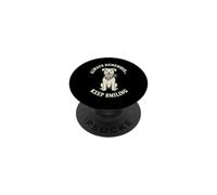 Smiling Dog Always Remember Keep Smiling Design PopSockets Adhesive PopGrip