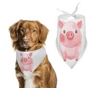 Smiling Dog Bandana Washable & Adjustable Triangle Scarf, Breathable Pet Scarf for Small Medium Large Pets, Cute Fashion Pet Accessory