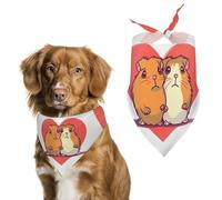 Smiling Dog Bandana Washable & Adjustable Triangle Scarf, Breathable Pet Scarf for Small Medium Large Pets, Cute Fashion Pet Accessory