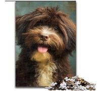 Smiling Dog Jigsaw Puzzles for Adults 1000 Piece, Educational Games DIY Toys with Matching Poster And Trivia Sheet for Age 14+ (50x75cm)