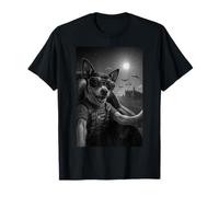 Smiling Dog Pilot UFO Selfie in The Sky T-Shirt