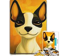 Smiling Dog Portrait Jigsaw Puzzle 1000pcs (38x26cm) Gift for Adults | A printed paper puzzle on indoor afternoons for rewarding progress.