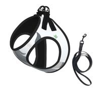smiling donkey Print Cute Pet Leash Vest Small Dog Harness Vest, Breathable Reflective Puppy & Cat Harness, Adjustable No Pull Pet Walking Set