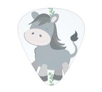 smiling donkey Printed guitar picks - three thicknesses: thin, medium and thick, suitable for electric guitar, bass and ukulele.
