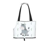 smiling donkey Printed pet shoulder bag for going out - small dog and cat dual-purpose shoulder bag