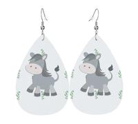 smiling donkey Teardrop Earrings - Lightweight Drop Earrings Suitable for Christmas and Valentine's Day Gifts
