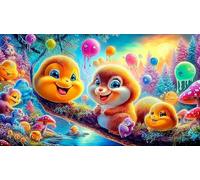 smiling-face 1000 Pieces Jigsaw Puzzle for Adults Challenging Puzzle Games 100% Recycled Cardboard 38x26cm/1000pcs