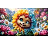 smiling-face 1000 Pieces Jigsaw Puzzle for Adults Challenging Puzzle Games 100% Recycled Cardboard 38x26cm/1000pcs