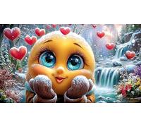 smiling-face 1000 Pieces Jigsaw Puzzle for Kid Toys Challenging & Brainteasing Decoration 75x50cm/1000pcs