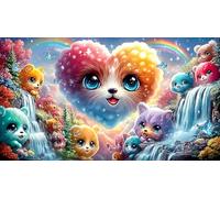 smiling-face 1000 Pieces Jigsaw Puzzle Old Kids Birthday Presents Challenging Puzzle Games 38x52cm/1000pcs