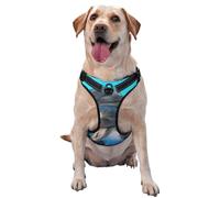 Smiling Face Dolphins Printed,Pet Harness,Adjustable Reflective Dog Harness,Pet Leash Vest,XL