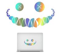Smiling Face Window Sticker - Creative Decorative Waterproof Car Stickers - Cool Stickers for Interior Decoration of Car , Laptops, Luggage, Luggage, Cool Car Stickers Soydan