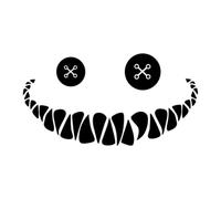 Smiling Face Window Sticker Decorative Waterproof