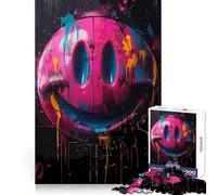 Smiling Faces Crazy Colors 1000 Pieces Jigsaws Adults Puzzles Mind Exercise Toy Shared Fun Precision Cut Art Display 38x26cm