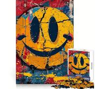 Smiling Faces Crazy Colors Jigsaw Puzzles for Adults 1000 Pieces Strengthen Recall Soothing Fun Quality Edge Lovely Present 50x75cm