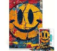 Smiling Faces Crazy Colors Jigsaw Puzzles for Adults1000 Piece Sharp Logic Toy Together Fun Tight Cut Memorable Gift 38x26cm