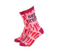 Smiling Faces MAKING SMILES SINCE 2001 Sock Therapy Bamboo Breathable Women's Socks Bamboo Viscose Socks - Various Funny Themes (Hot Stuff)