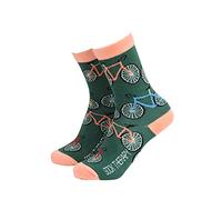 Smiling Faces MAKING SMILES SINCE 2001 Womens Novelty Socks Therapy Funky Pattern Colorful Socks Smart Design Comfortable Breathable Socks Non Slip Great Gift - Cycle