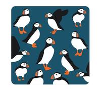 Smiling Faces Square Design Coaster For Cups Mugs Furniture Protection Pad Reusable In Kitchen Bar Home Décor Durable And Long-Lasting Beautiful Designs And Prints