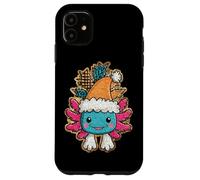 Smiling Festive Axolotl Cute Winter Case for iPhone 11