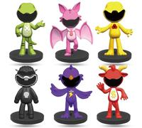 Smiling Figures, Cartoon Cake Ornaments, Nightmare Animal Figures Cake Toppers, Horror Action Figure Nightmare Collection Figures Set Collectable Ornaments Gift Toys for Fans Kid Adult