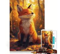 Smiling Fox 1000 Pieces Jigsaws Adults Puzzles Mind Exercise Toy Shared Fun Precision Cut Art Display 50x75cm