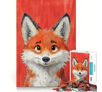 Smiling Fox Illustration 1000 Piece Jigsaw Puzzles for Teenagers Jigsaw Mental Logic Toy Leisure Time Fine Edge 38x52cm