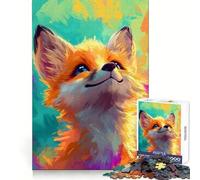Smiling Fox Painting 1000 Piece Jigsaw Puzzles for Adults Pure Logic Toy Soothing Fun Sharp Cut Amazing Present 50x75cm