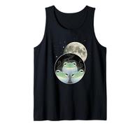 Smiling Frog Moon Trio Under Full Moon Night Sky Tank Top