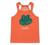 Smiling Frog Pigment tank top Orange 8/9 years
