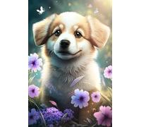 Smiling Garden Puppy Puzzles - Landscape Jigsaw Puzzle for Beginners, Each Piece is Unique, Best Gifts for Family._500pcs