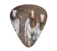 Smiling Goats Plectrums Guitar Picks For Bass Electric Acoustic Guitars (12 Count)